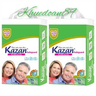 Combo 2 bịch tã dán kazan người lớn 2M/L10 ( 80-120cm ) , 2L/XL10 (86-135cm )