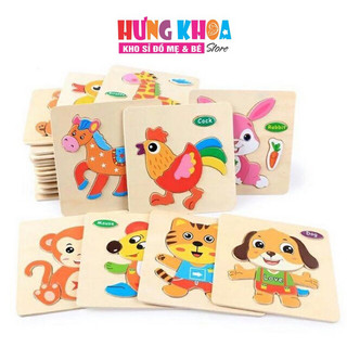 Tranh Ghép hình cơ bản an toàn giúp bé làm quen với ghép hình - Nhiều mẫu