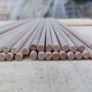 ( phi 6mm- Gỗ Mịn Đẹp) Thanh Gỗ Tròn Gỗ Dẻ Gai - gỗ Beech