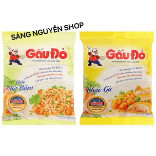 Combo 10 Gói Cháo Gấu Đỏ Ăn Liền Gói 50g x 10 gói