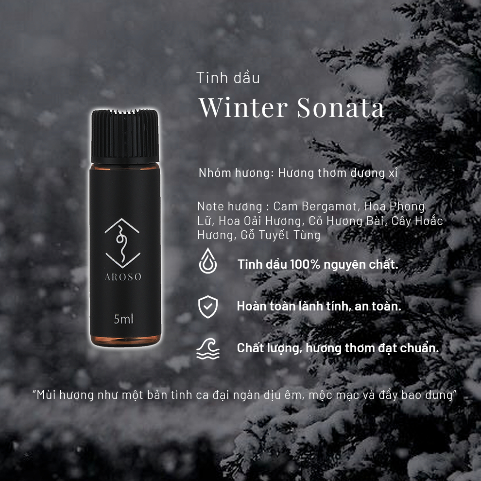 Tinh dầu Winter Sonata - Nhóm hương thơm dương xỉ | Tinh dầu thiên nhiên | Xông thơm phòng | Thư giãn tâm trí