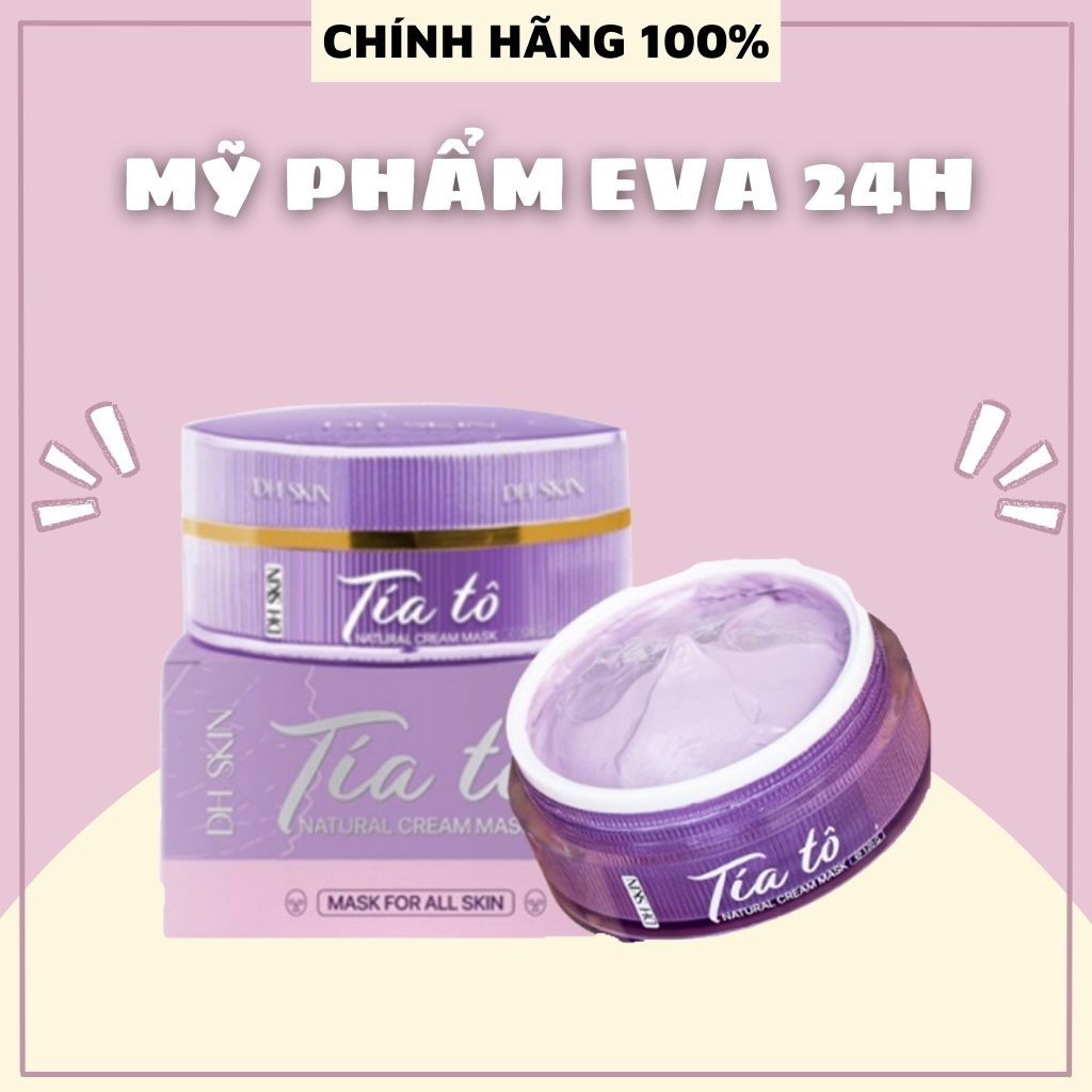 Mặt Nạ Tía Tô Dh Skin Dưỡng Trắng Da Giảm Thâm Nám + Tặng kem body