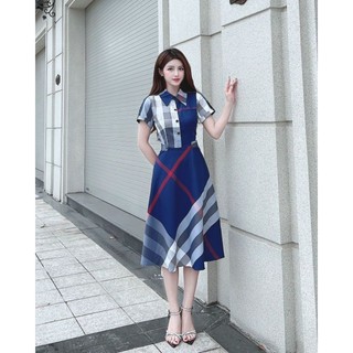 Đầm kẻ sọc hoàng hương 140k