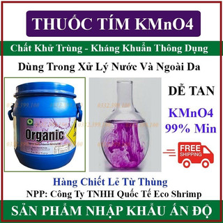 Thuốc tím kmno4 99% sát trùng ao hồ cá, tắm cá - gói 500g