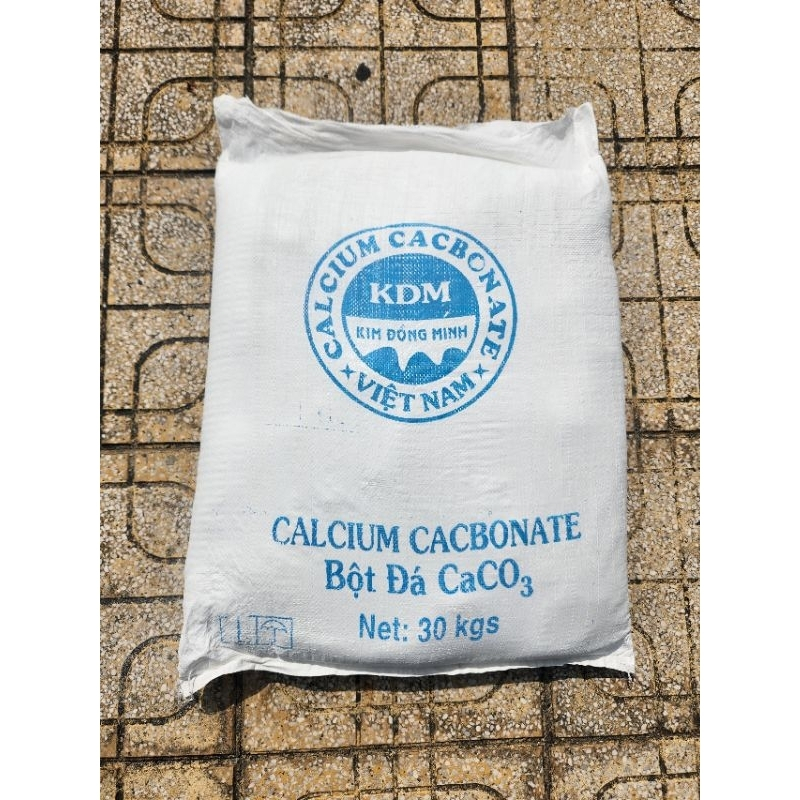 Bột Đá Mịn CaCO3 >98.5% Trắng phụ gia chăn nuôi ,thủy sản# túi 1kg