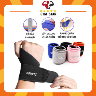 Băng quấn cổ tay, đai quấn bảo vệ cổ tay tập gym nâng tạ aolikes a7937