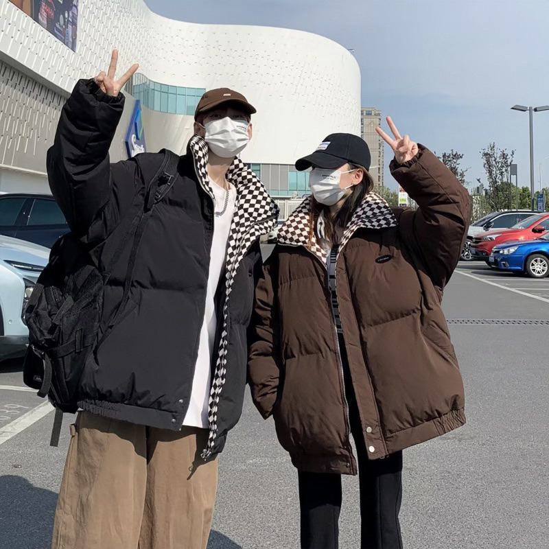 ÁO KHOÁC PHAO NAM NỮ HOẠ TIẾT CARO HÀNG QUẢNG CHÂU