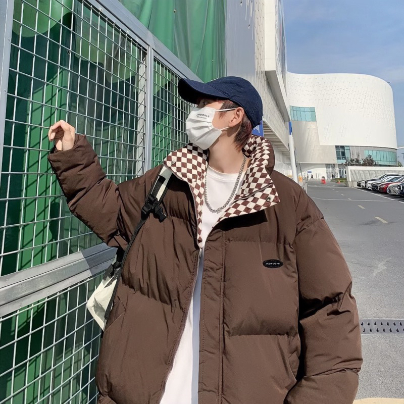 ÁO KHOÁC PHAO NAM NỮ HOẠ TIẾT CARO HÀNG QUẢNG CHÂU