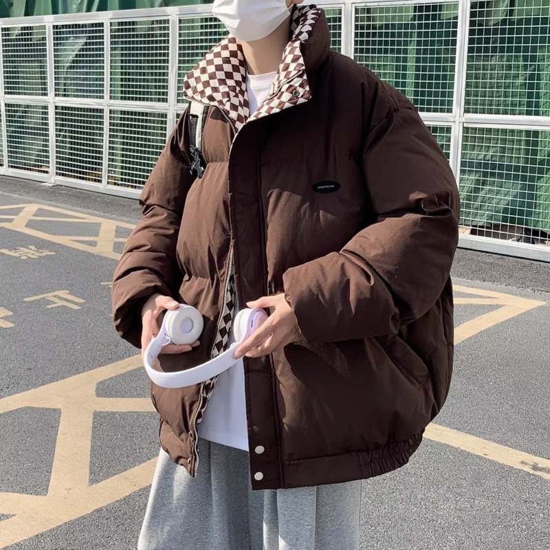 ÁO KHOÁC PHAO NAM NỮ HOẠ TIẾT CARO HÀNG QUẢNG CHÂU