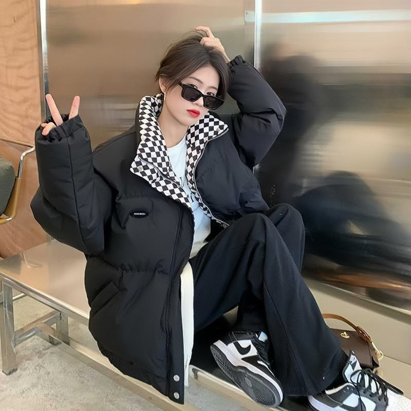 ÁO KHOÁC PHAO NAM NỮ HOẠ TIẾT CARO HÀNG QUẢNG CHÂU