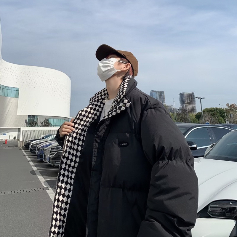 ÁO KHOÁC PHAO NAM NỮ HOẠ TIẾT CARO HÀNG QUẢNG CHÂU