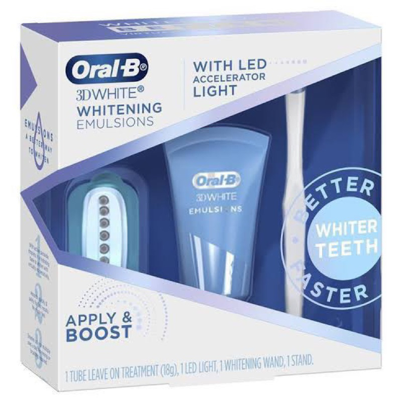 set gel và Máy hỗ trợ làm trắng răng Oral-B