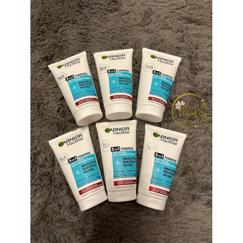 Sữa rửa mặt Garnier 3 in 1 sạch sâu 3 tính năng chỉ trong 1 sản phẩm: làm sạch, tẩy da chết, mặt nạ, hàng Đức