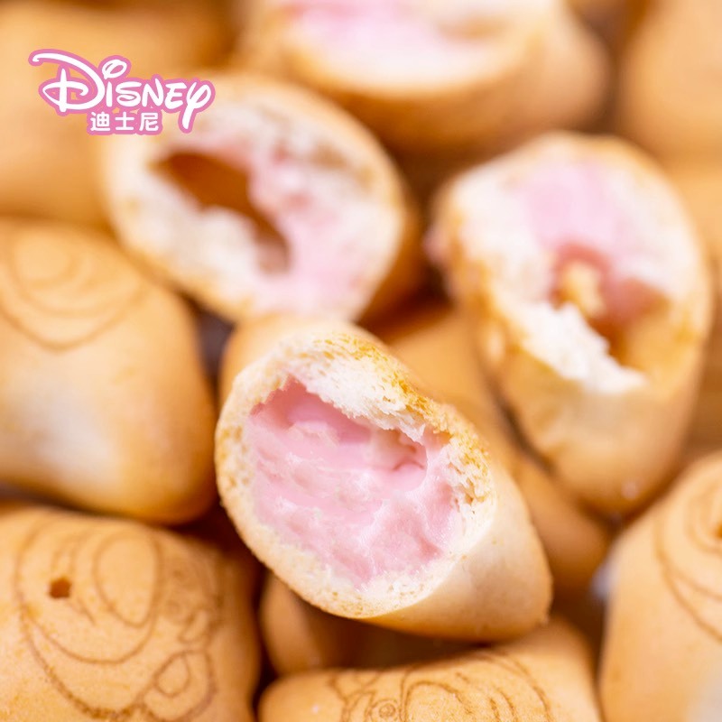 Bánh Quy Kẹp Nhân Kem Dâu Thơm Béo Hộp Gấu Dâu Lotso Siêu Hot