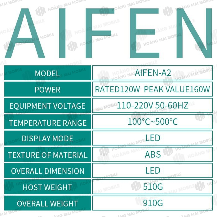 Máy hàn Aifen A2 ver 2023 - Kèm 1 mũi vát C210 xịn