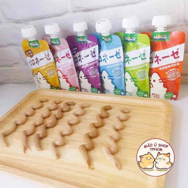 SÚP THƯỞNG NẮP VẶN NEEKA GÓI 100G CHO MÈO