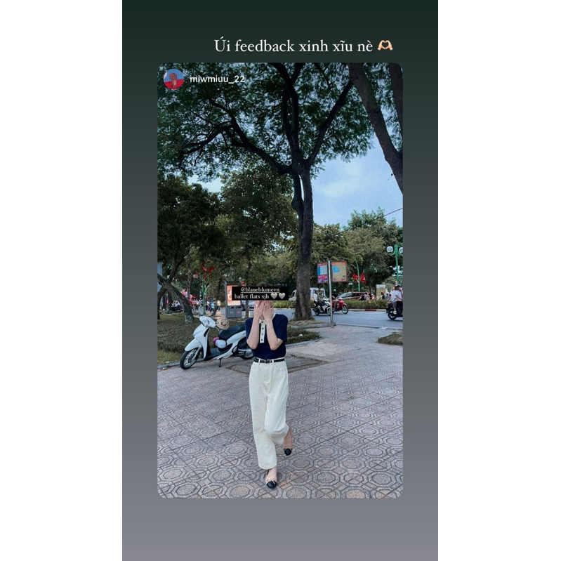 𝐁𝐥𝐚𝐮𝐞𝐁𝐥𝐮𝐦𝐞🦋  Giày bệt nơ dupe C.N đơn giản