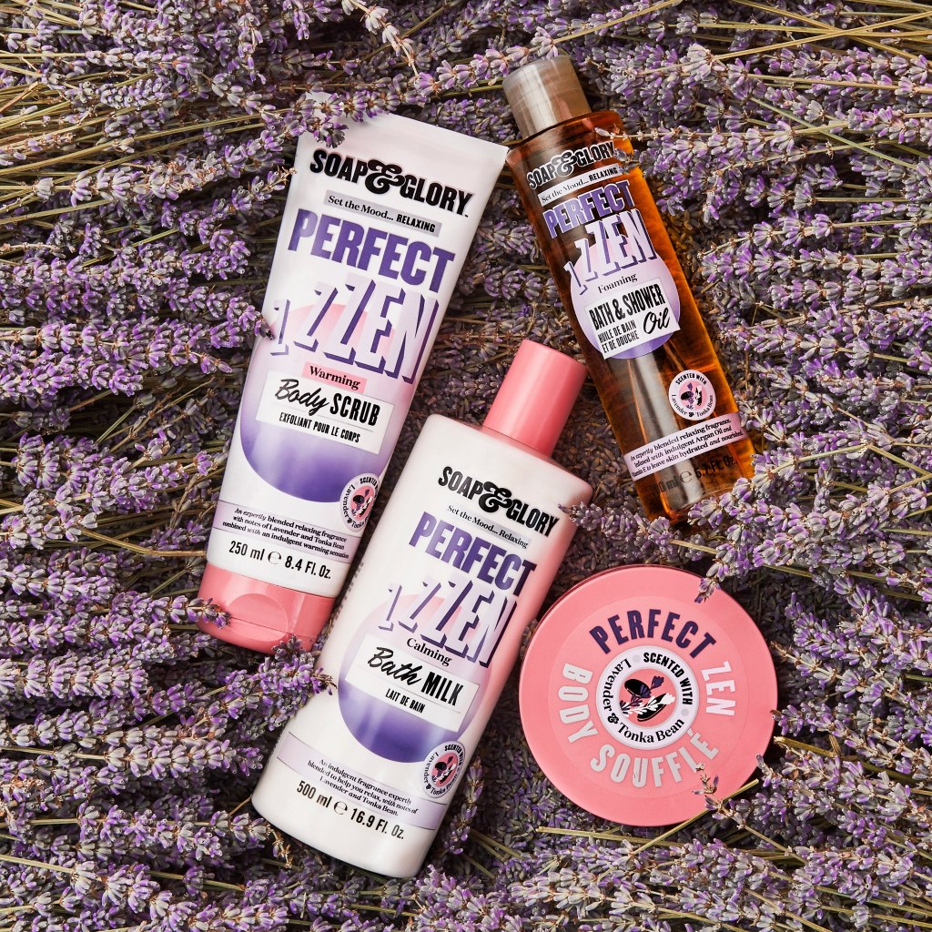 Tẩy da chết body Soap and Glory 300ml PERFECT ZEN Cooling Body Scrub giúp dưỡng trắng da, giảm mụn mờ thâm