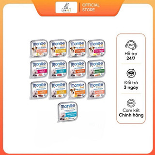 Pate cho chó Monge cao cấp đến từ Ý khay 100gr