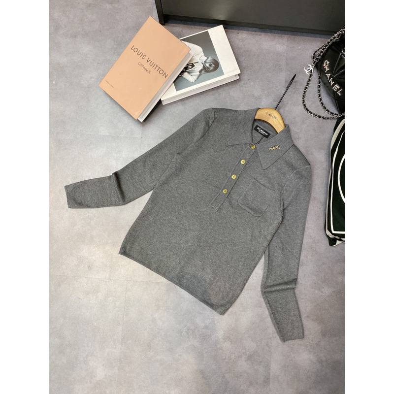 Áo polo len mtg dài tay kèm tag y.s.l