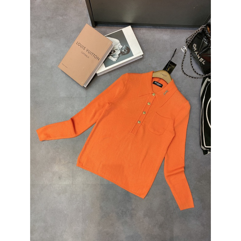 Áo polo len mtg dài tay kèm tag y.s.l