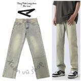 Quần jean nam baggy ống suông cách điệu thời trang phong cách unisex thời trang cá tính hàn quốc (16)