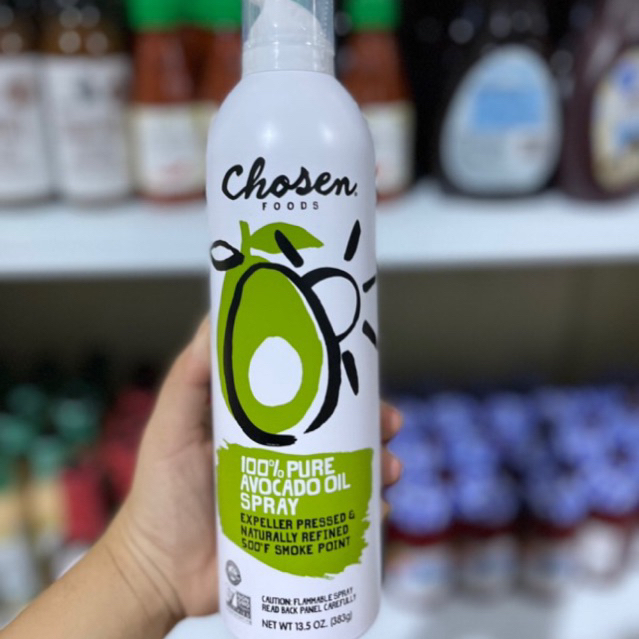 Dầu ăn kiêng dạng xịt từ quả bơ Chosen Foods  0 calo, chai lớn 13.5 oz