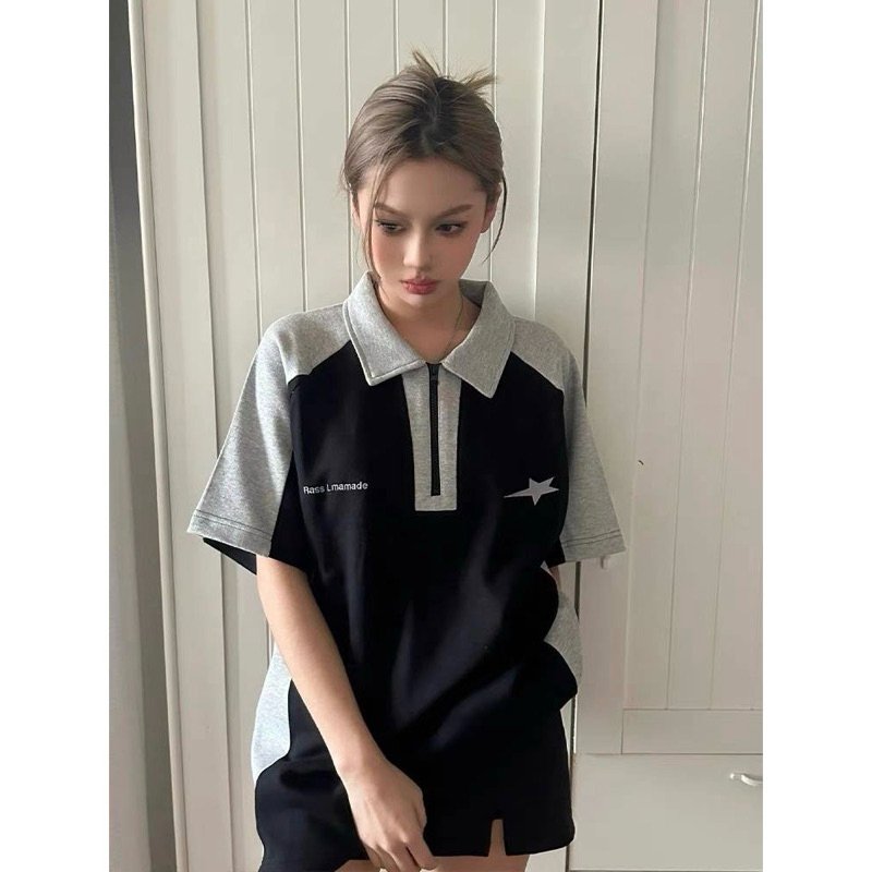 Áo Polo Phối Khoá Kéo SuperStar GOTOMI Local Brand Polo Unisex Nam Nữ GTM 2023