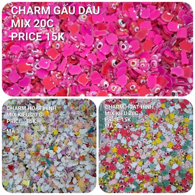 CHARM HOẠT HÌNH MIX 🍒PHỤ KIỆN TRANG TRÍ NAILS