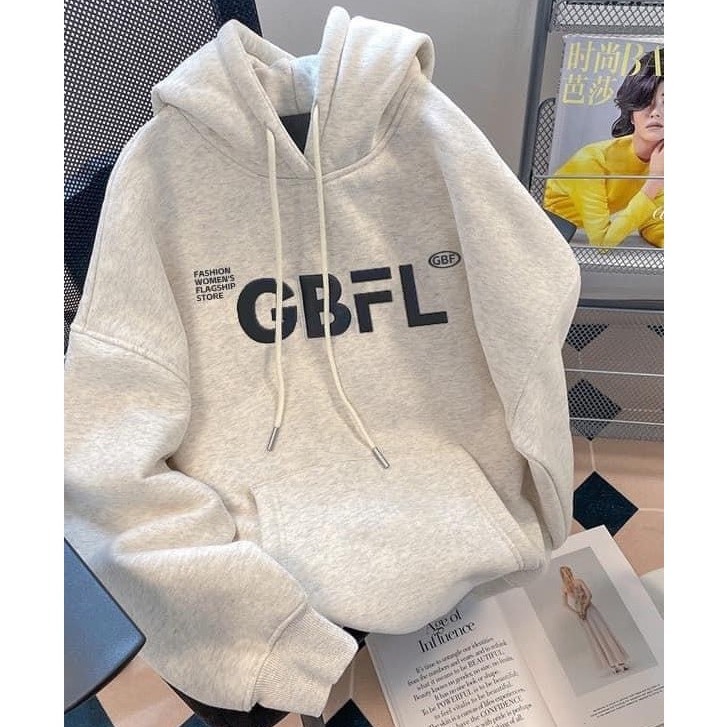 Hoodie Xám Tiêu , Áo Hoodie Form Rộng Chữ EPHEMERAL Chất Nỉ Bông Dày Dặn Unisex Nam Nữ