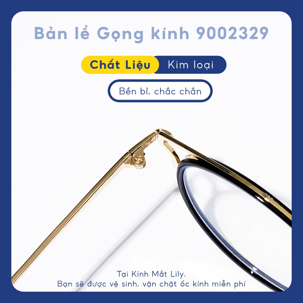 Gọng kính mắt mèo kim loại nữ Lilyeyewear thiết kế phong cách phụ kiện thời trang 9002329