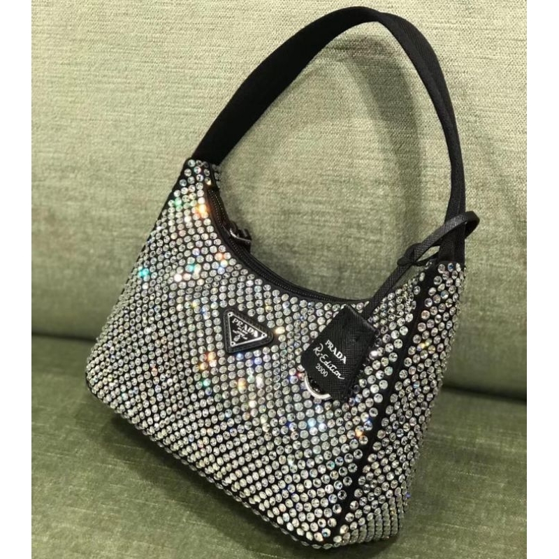 Túi xách nữ Prada bling bilng sz22cm xách tay sang chảnh