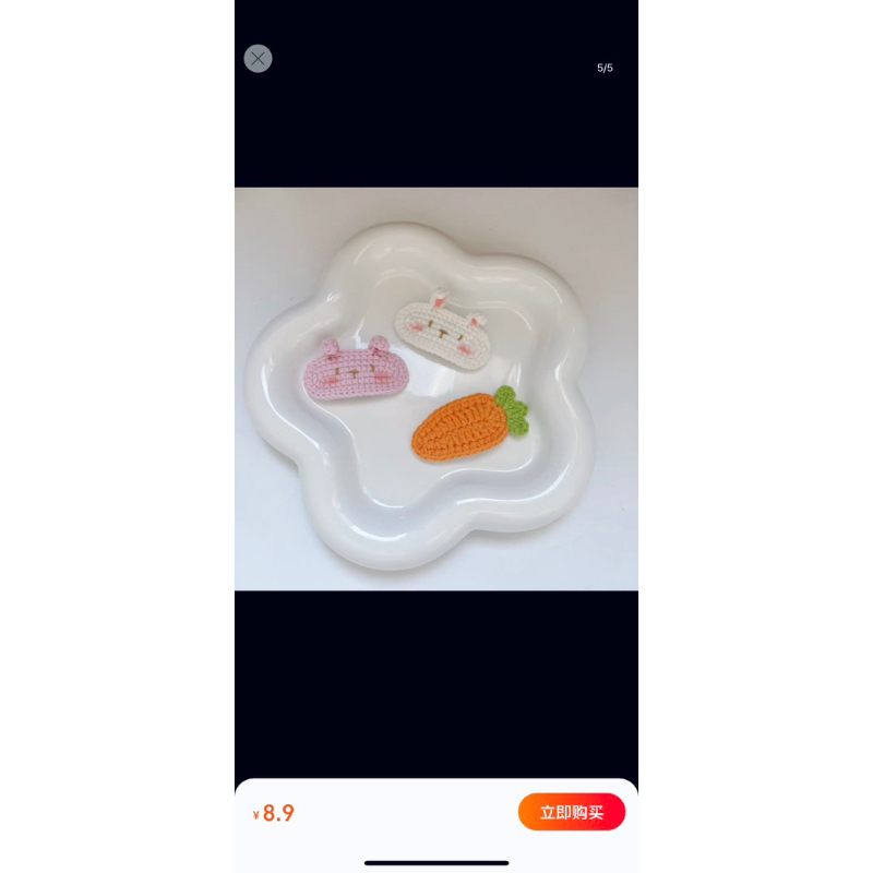 Kẹp tóc len handmade siêu đáng yêu  🥰