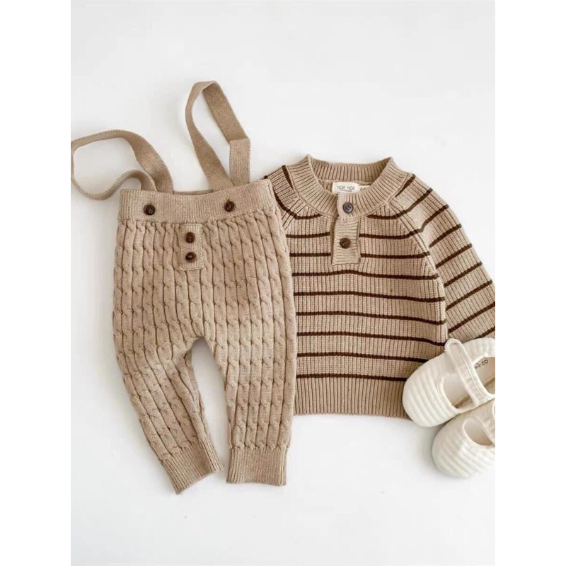 Sét yếm/ áo len cho bé