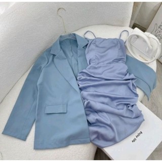SET VEST + ĐẦM NHÚNG