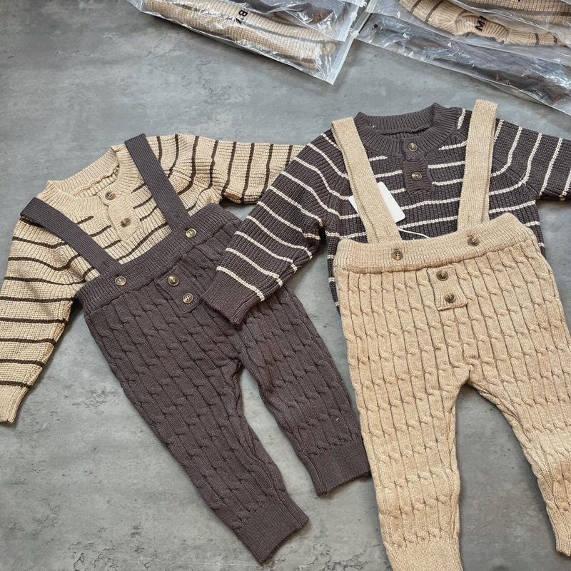 Sét yếm/ áo len cho bé