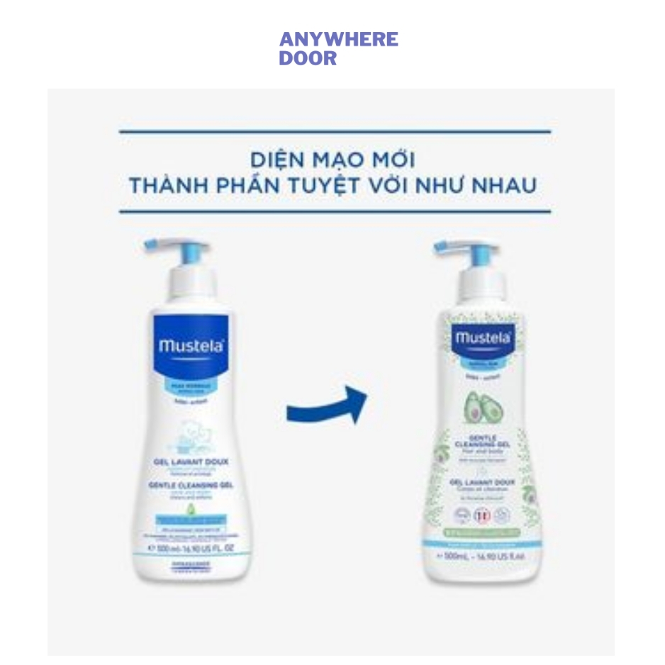 Sữa Tắm Gội Da Thường Mustela Gentle Cleansing Gel 200ml/ 500ml cho bé