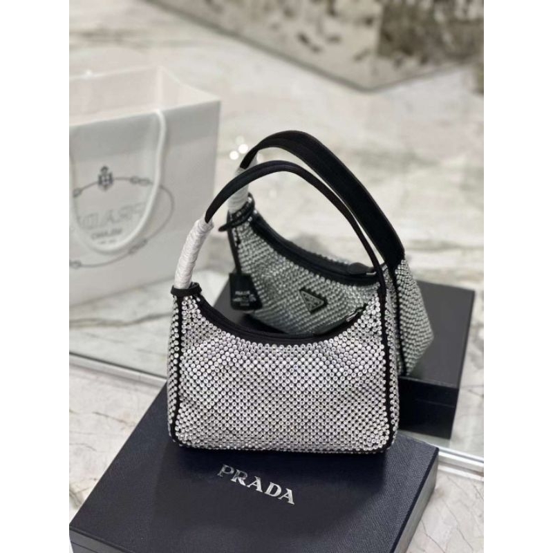 Túi xách nữ Prada bling bilng sz22cm xách tay sang chảnh