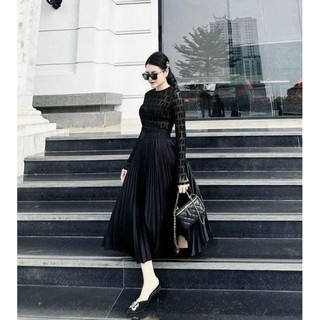 Chân váy cạp Givenchy. xếp ly hàng qccc