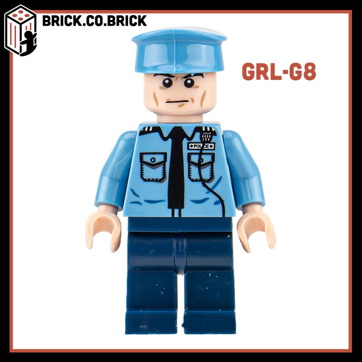 Cảnh sát Đường Phố Mô hình Nhân vật Cảnh sát Đồ chơi Lắp ráp Quân đội Giá rẻ GRL-G1 - GRL-CS3