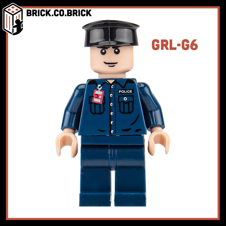 Cảnh sát Đường Phố Mô hình Nhân vật Cảnh sát Đồ chơi Lắp ráp Quân đội Giá rẻ GRL-G1 - GRL-CS3