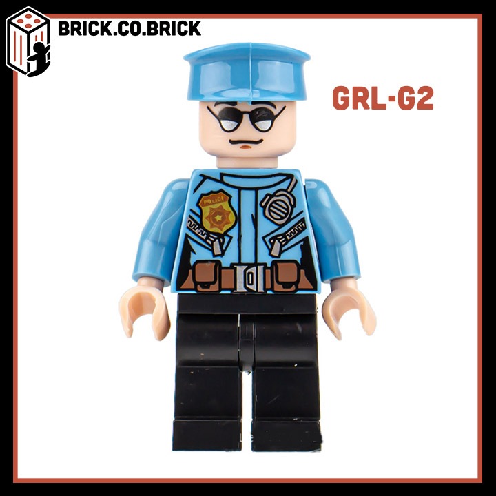 Cảnh sát Đường Phố Mô hình Nhân vật Cảnh sát Đồ chơi Lắp ráp Quân đội Giá rẻ GRL-G1 - GRL-CS3