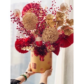 Đào đông 12 nhánh decor trang trí