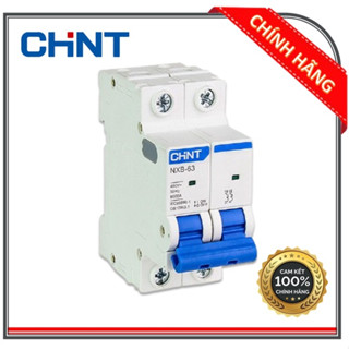 (HCM) Aptomat MCB 2 Pha NXB-63 Chint 6A,10A,16A,20A,25A,32A,40A,50A,63A, Dòng Cắt 6KA~10KA (Hàng chính hãng)