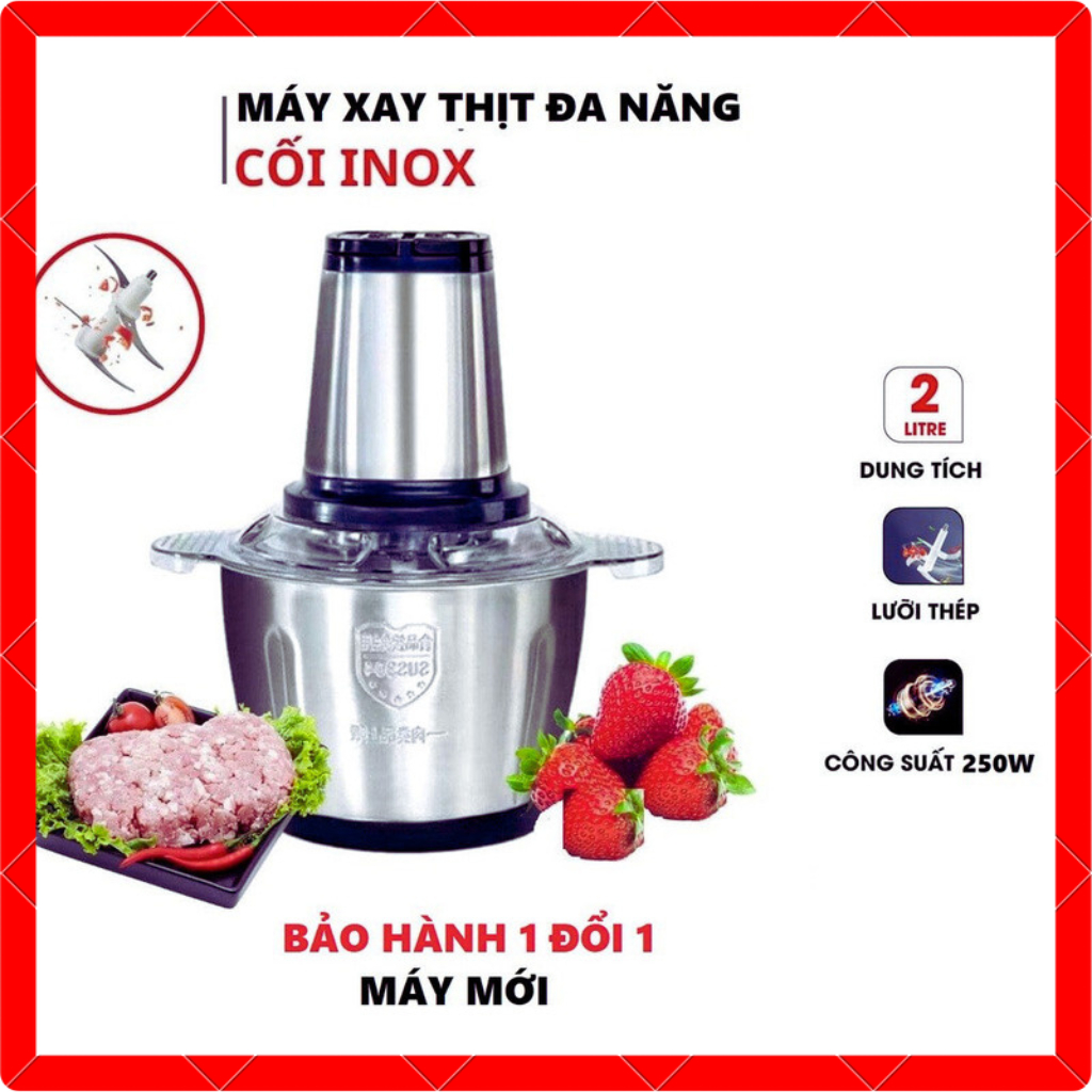 MÁY XAY THỊT KITCHEN EXPERT CỐI INOX 2 LÍT SIÊU TIỆN LỢI XTRA