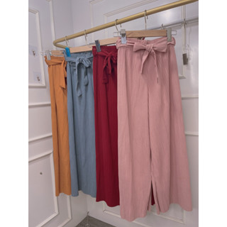 Quần xếp Li nơ to cao cấp hàng đẹp - Quần ống sớ xếp li Quảng châu