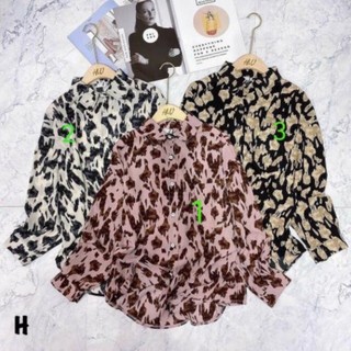 Áo sơ mi nữ họa tiết - somi lụa unisex ( Hàng Đẹp )