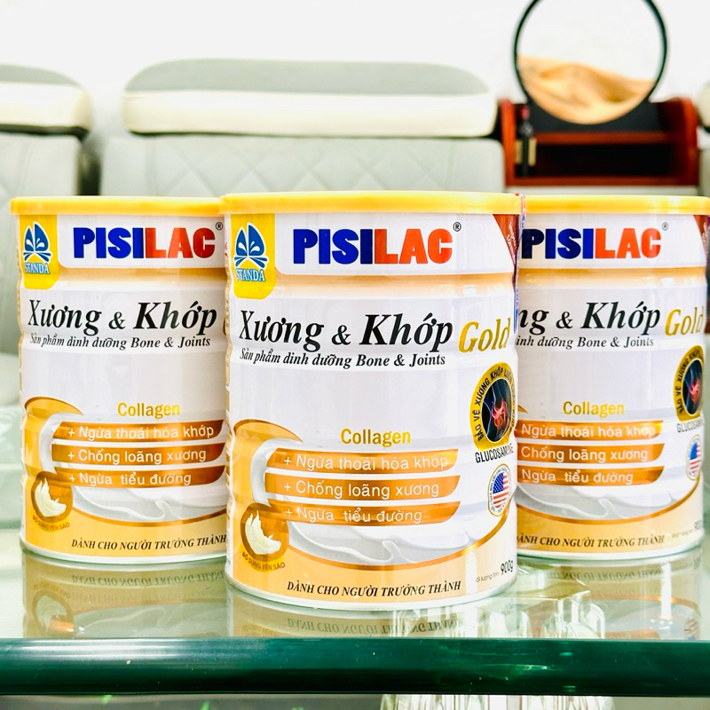 Sữa PISILAC XƯƠNG KHỚP 900G cho người loãng xương , đau nhứt xương khớp , tiểu đường