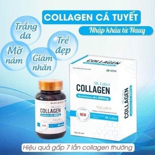 SK Letco Collagen Glutathion vitamin E hỗ trợ làm đẹp căng, sáng da
