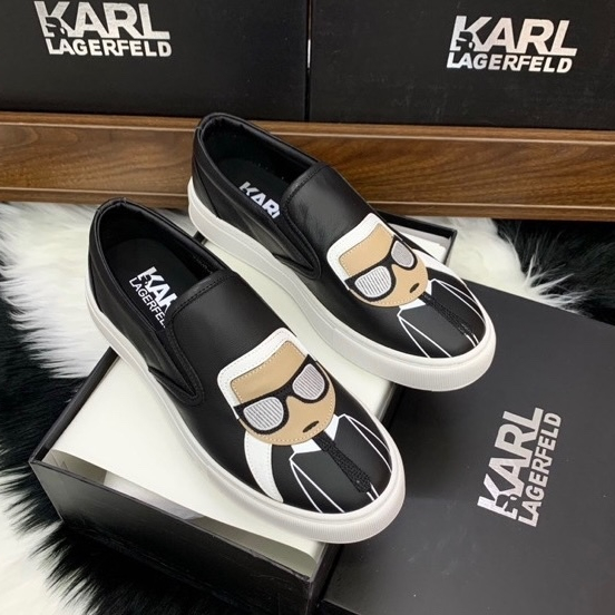 Giày lười slipon KARL hàng chuẩn 1-1 form hàng đẹp có độ hoàn thiên cao